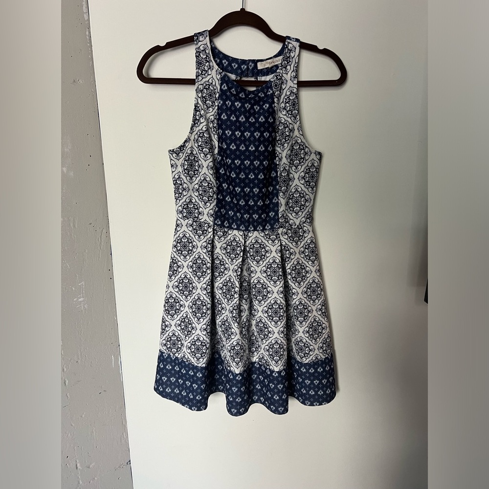 Blue & White Dress